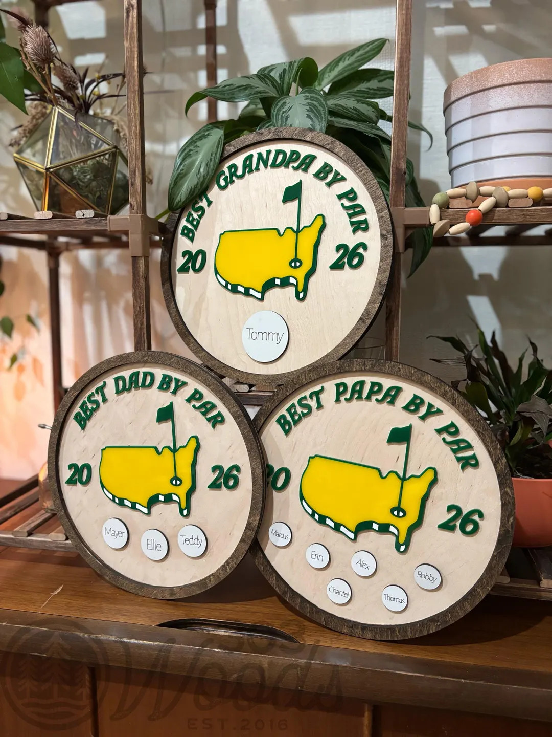 Personalized Golf Ball Plaque | Father's Day Gift | Best Dad by Par | Fathers Day Golf Gift | Gra... | Etsy (Global)