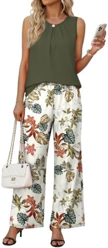 WIHOLL Two Piece Sets for Women Summer Outfits Lounge Sets Beach Vacation Clothes Travel Airport ... | Amazon (US)