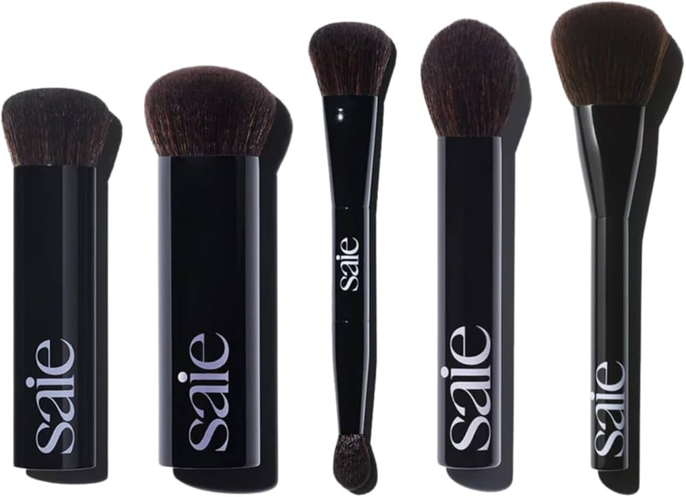 Saie The Ultimate Brush Collection - Base, Big, Double, Fluffy & Powder Blush - High-Performance,... | Amazon (US)