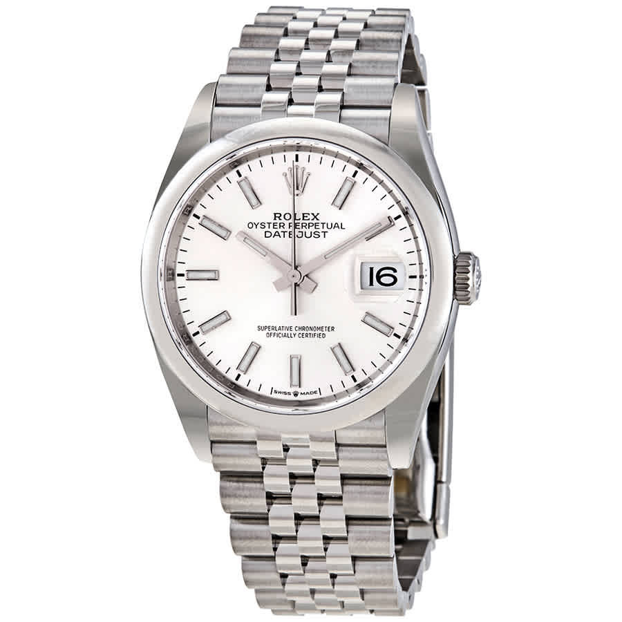 Rolex Datejust 36 Silver Dial Mens Watch 126200SSJ | Jomashop.com & JomaDeals.com