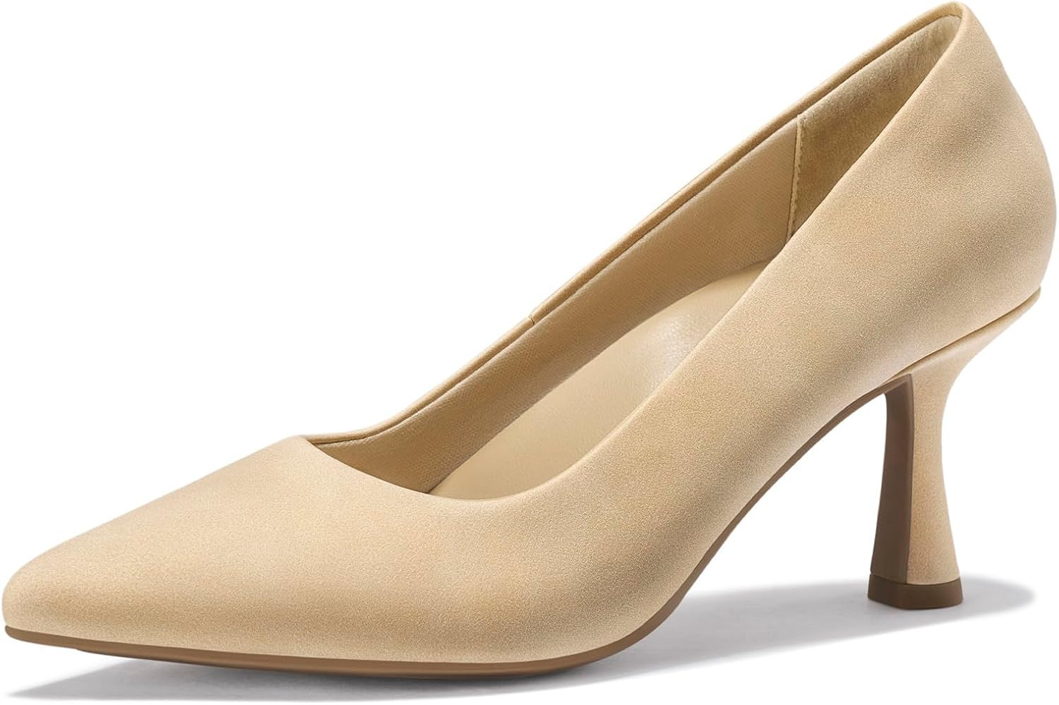 FITORY Women's Pumps Stiletto Heels Closed Pointed Toe 3 Inch Dress Shoes | Amazon (US)