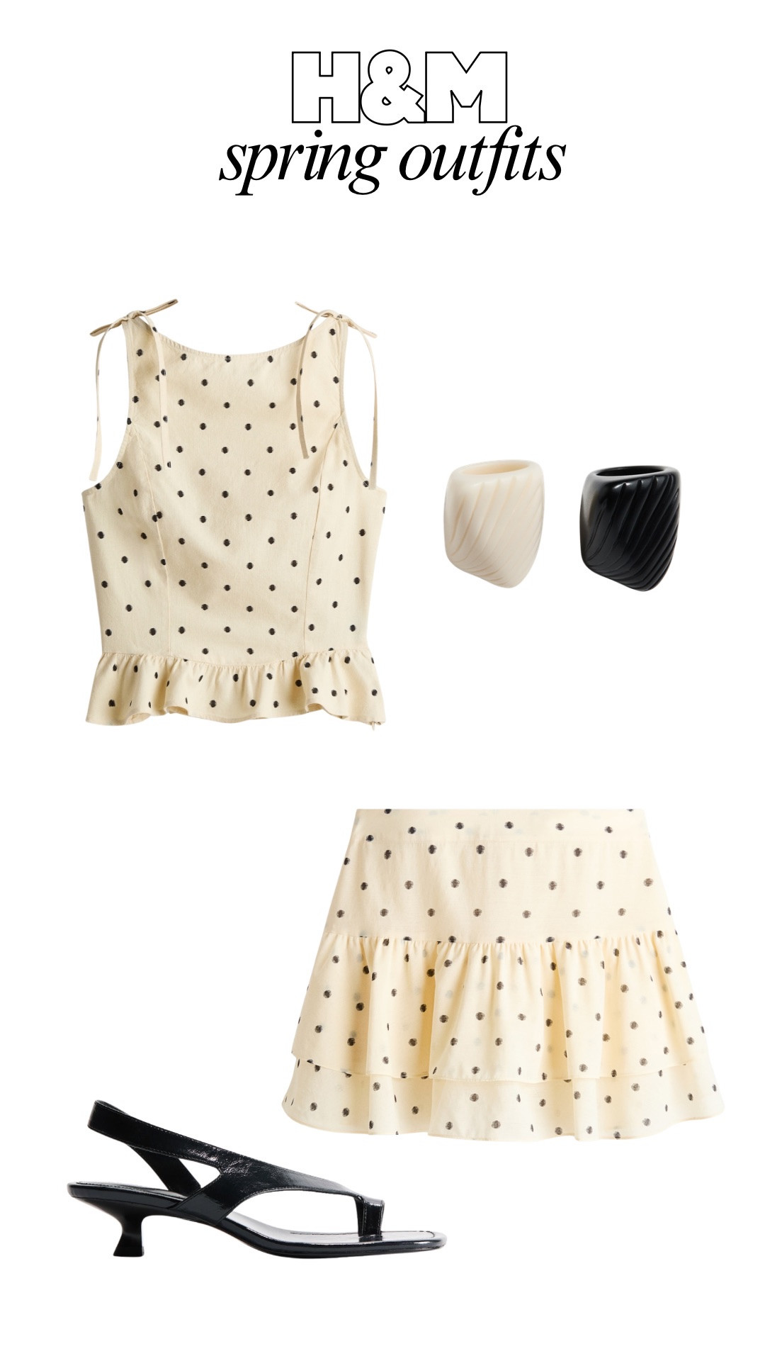 H&M, spring outfit, spring ootd, polka dots 

#LTKootd