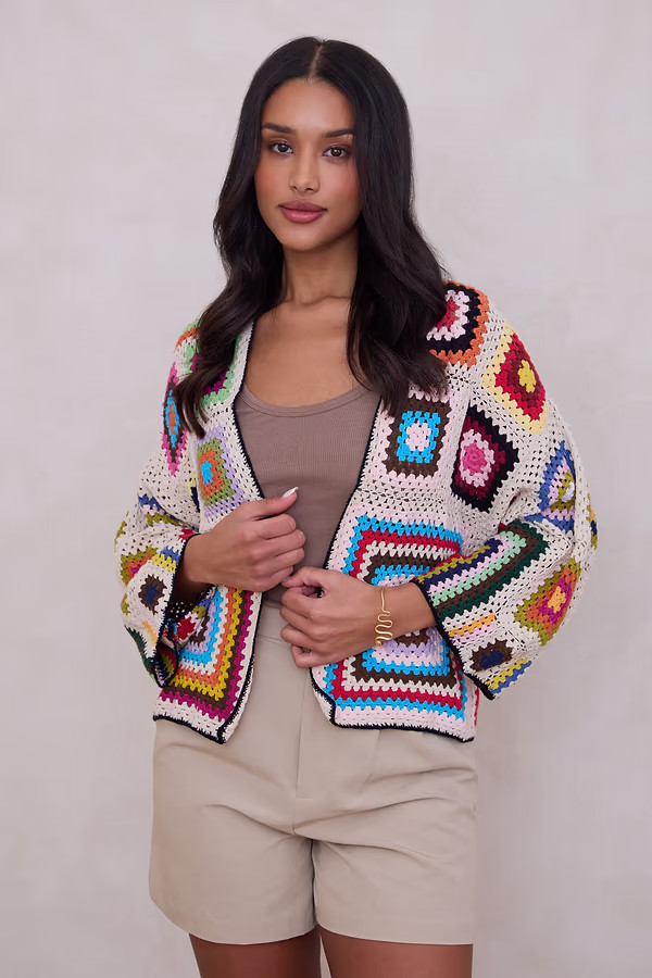 Granny Crochet Jacket Short | Saachi