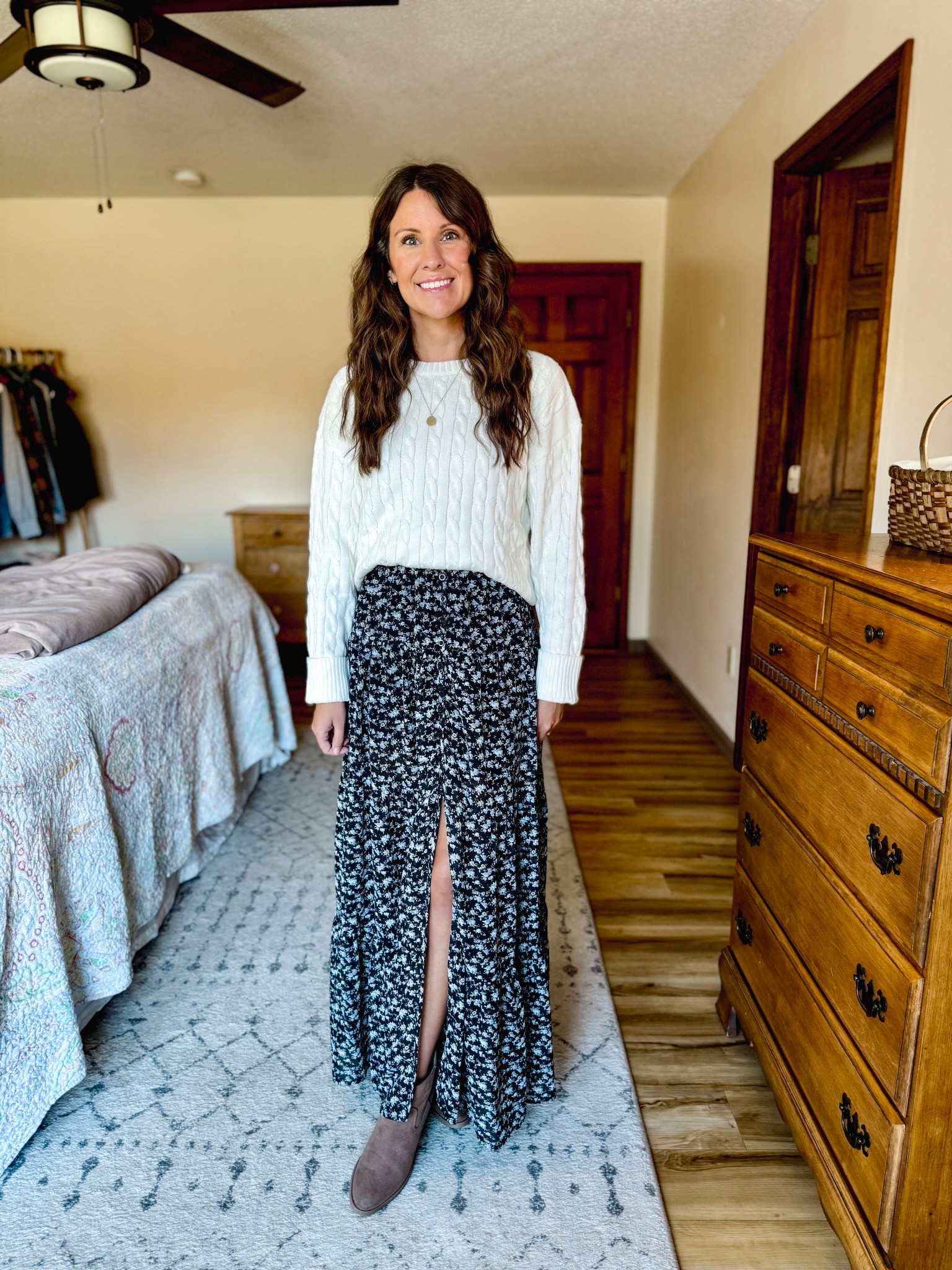 6 Thanksgiving outfits with one sweater:

Outfit 3: small in my sweater (it’s cotton!) and xs in my skirt (almost sold out so I linked similar ones). My boots are last year’s version but I linked this year’s an some similar options 

#LTKPetite #LTKSeasonal #LTKWorkwear