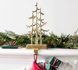 Rustic Trees Stocking Holder | Pottery Barn (US)