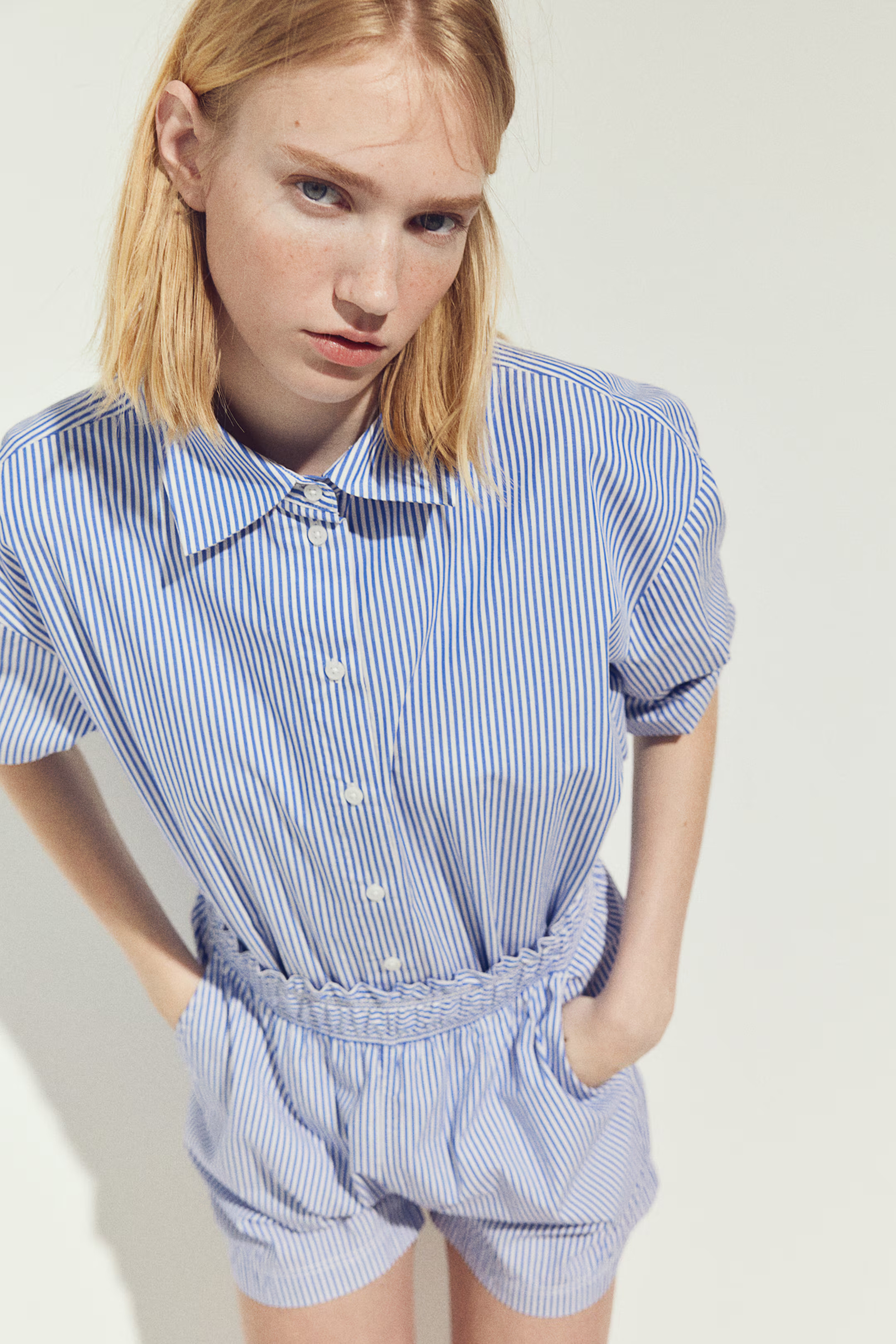 Striped cotton shirt | H&M (UK, MY, IN, SG, PH, TW, HK)