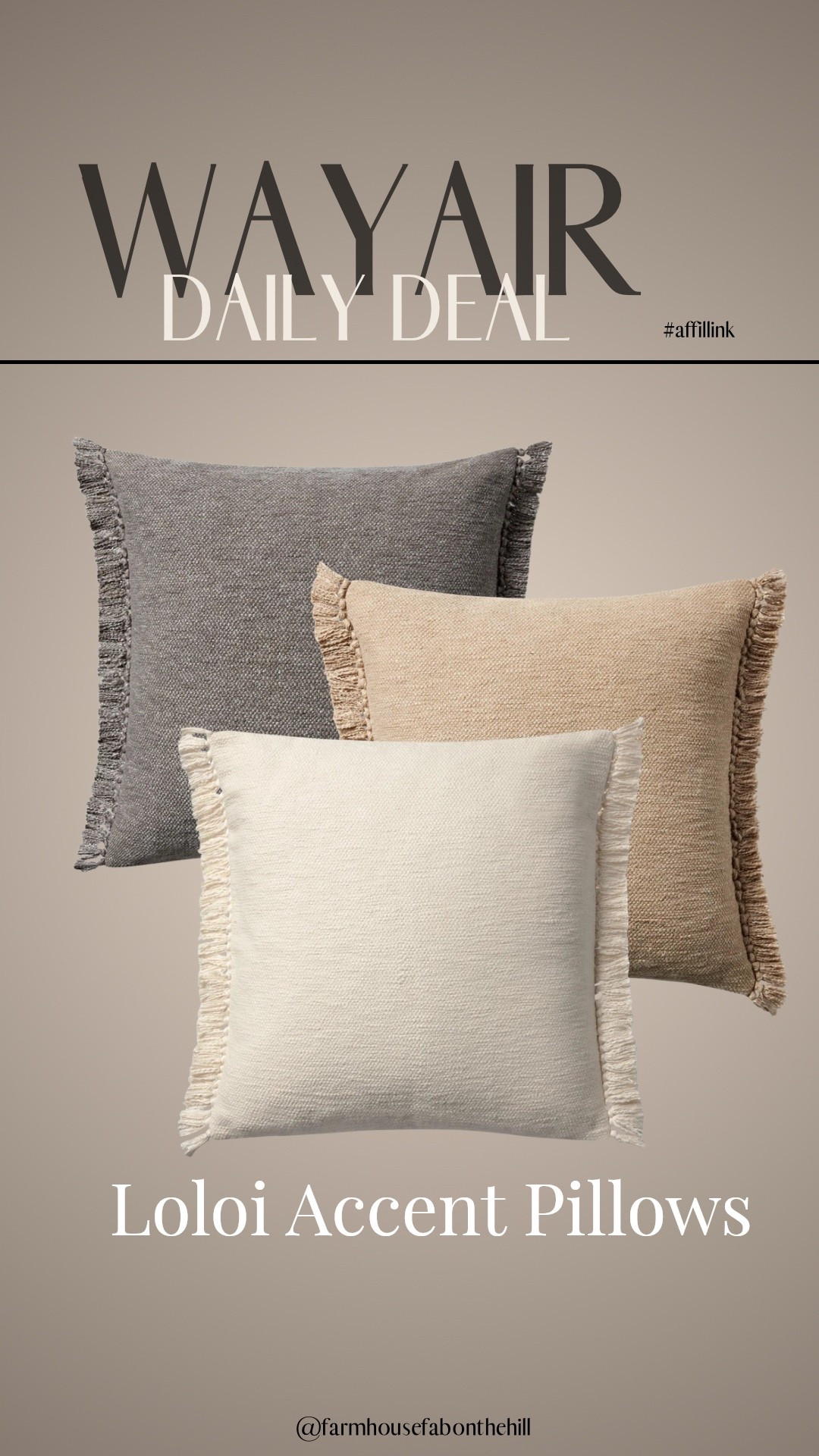 On Sale!! These gorgeous Loloi accent pillows. Love the look and colors 

#LTKHome #LTKSaleAlert