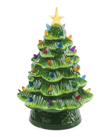 12in Led Classic Ceramic Tree | TJ Maxx