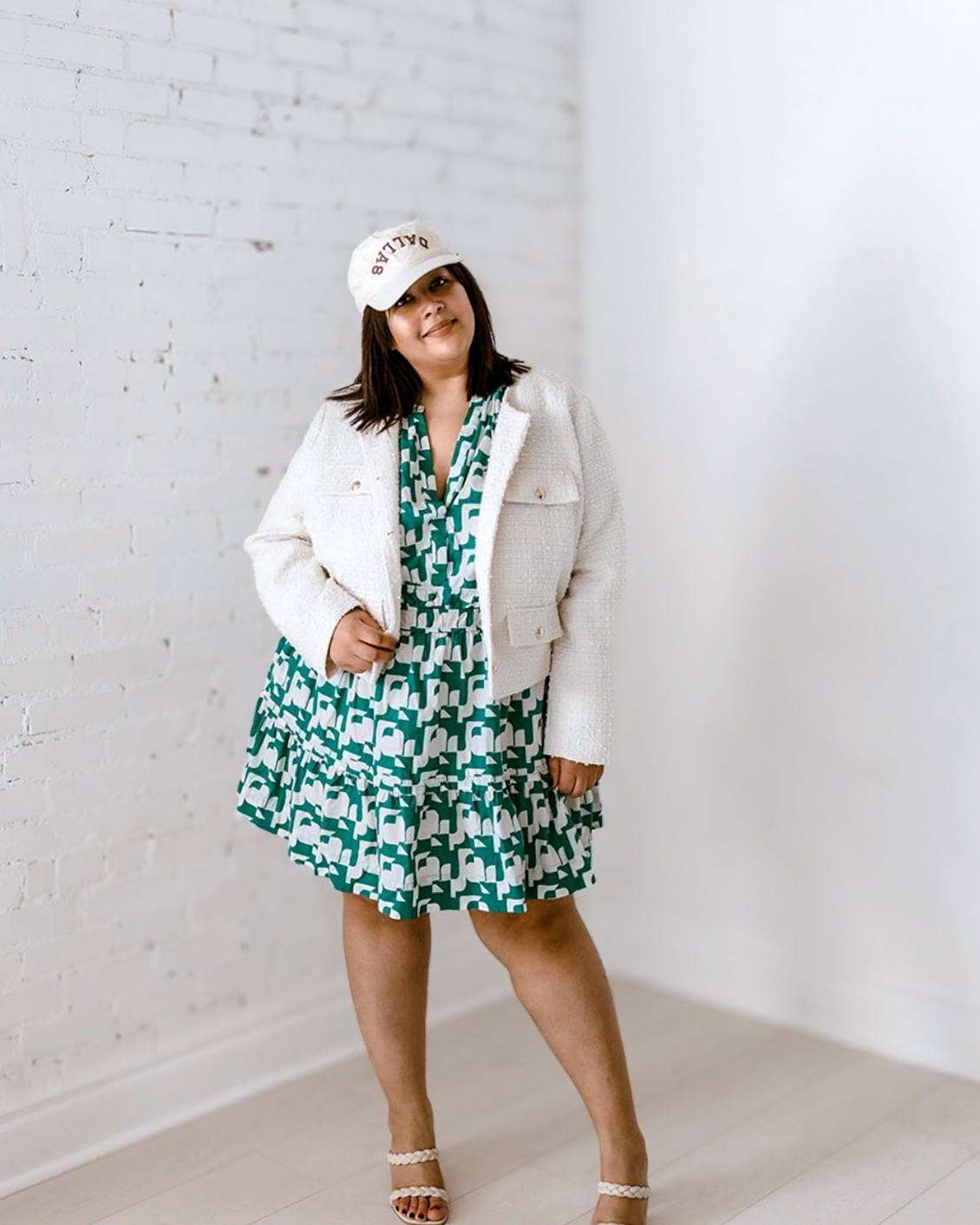 The Somerset Mini Dress from Anthropologie is one of my most worn pieces because it is comfortable flattering and easy to style. I love this green and white pattern for spring and summer and especially appreciate how versatile the silhouette is. I often buy this dress in a larger size when it goes on sale and have it tailored for a more custom fit which makes it feel polished without sacrificing comfort. This is the kind of dress that works for everything from brunch to a casual workday depending on how you style it.

#LTKMidsize #LTKPlusSize #LTKootd