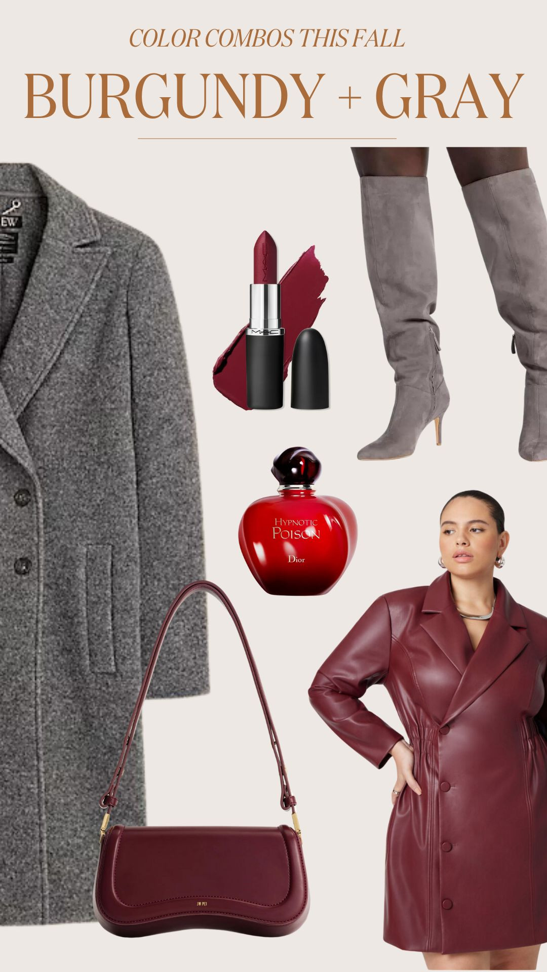 Fall color combos I’ve been loving: Burgundy + Gray. This look I made the red the main focus while adding gray accessories. What other color combos have you been loving? 

#LTKStyleTip #LTKPlusSize #LTKSeasonal