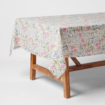 84" X 60" Cotton Floral Tablecloth - Threshold™ : Target | Target