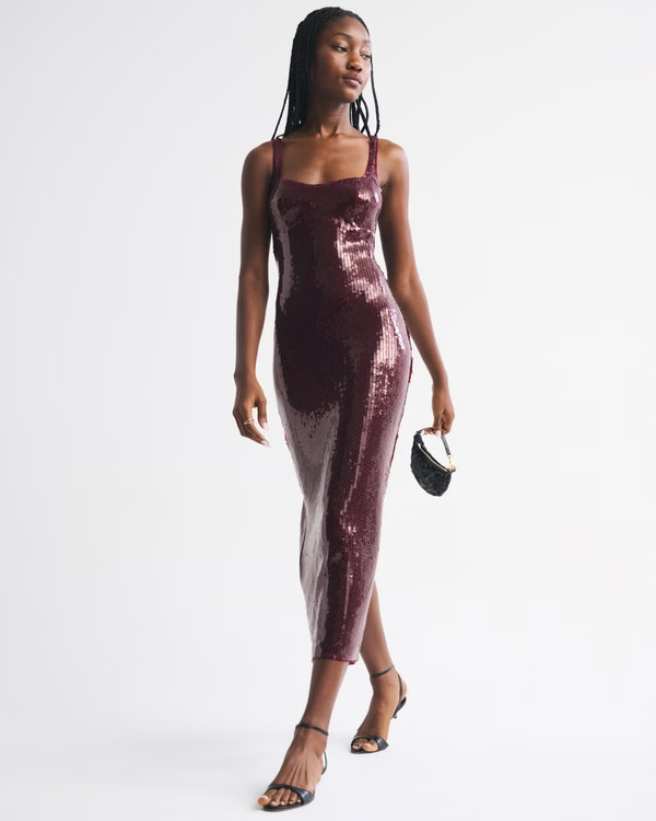 Women'sDresses & JumpsuitsMidi Dresses | Abercrombie & Fitch (US)