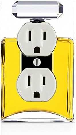 Trendy Accessories Perfume Bottle Image Design Print Pattern Electrical Outlet Plate Cover | Amazon (US)