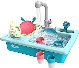 Amazon.com: CUTE STONE Color Changing Kitchen Sink Toys, Children Heat Sensitive Electric Dishwas... | Amazon (US)