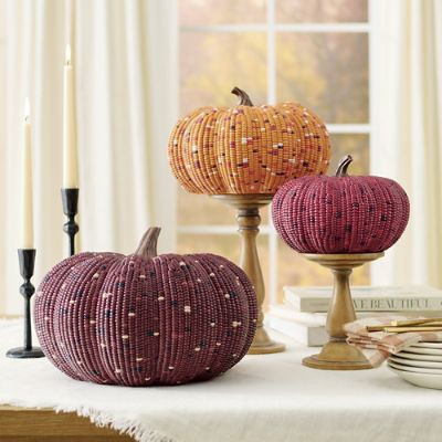 Calico Corn Pumpkins | Grandin Road