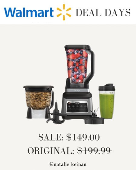 Walmart deal days! Ninja kitchen system and blender is on sale! Walmart find. Early holiday shopping! Kitchen essentials. Walmart home. 

#LTKhome #LTKHoliday #LTKsalealert
