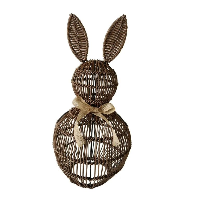 Artificial Wicker Rattan Easter Bunny Decorations for Table Centerpieces Rabbit Easter Decor for ... | Walmart (US)