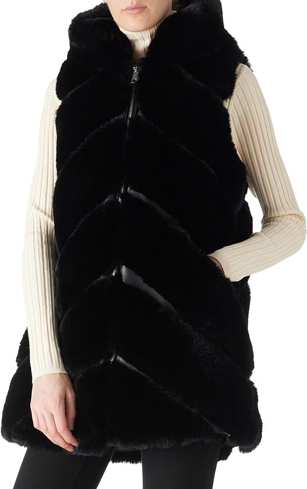 Bellivera Women's Faux Fur Vest Sherpa Fleece Gilet Sleeveless Casual Hooded Jacket Shearling War... | Amazon (US)