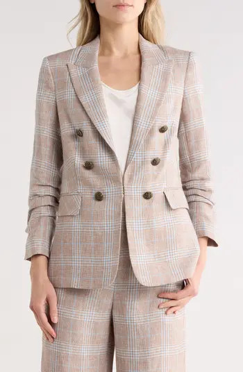 Veronica Beard Beacon Plaid Linen Dickey Jacket | Nordstromrack | Nordstrom Rack