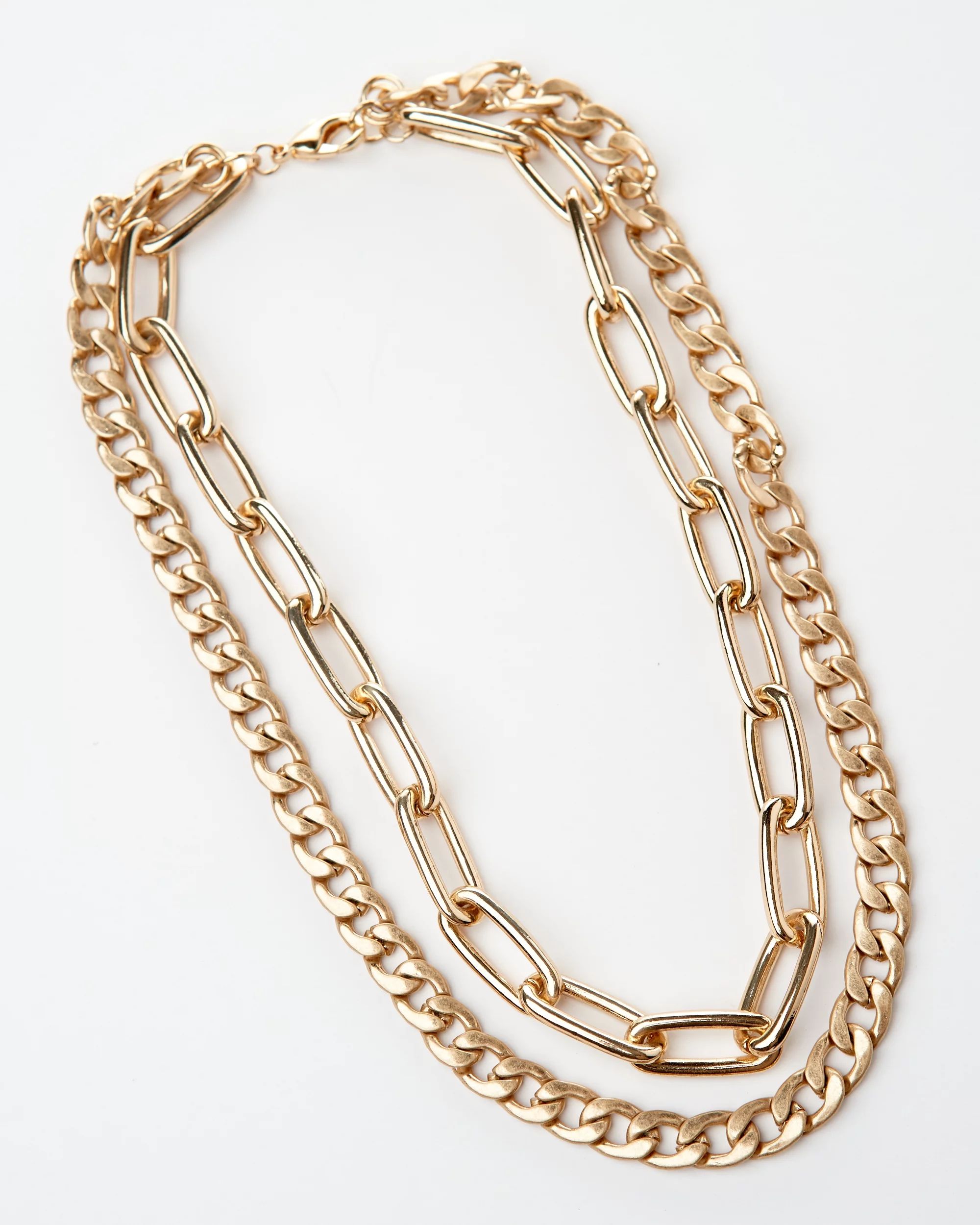 Gold Thick Chunky Chain Necklace | Walmart (US)