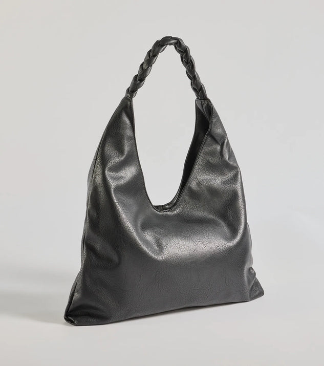 Braided Glam Slouchy Shoulder Bag | Windsor Stores