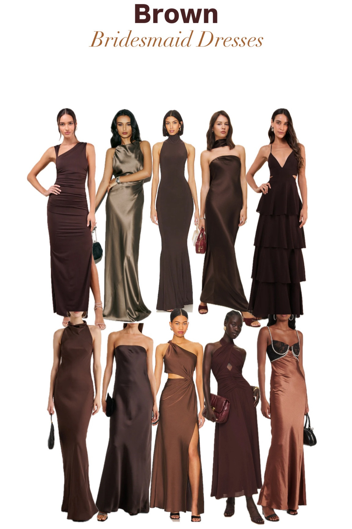 Brown Mismatch Bridesmaid Dress Inspiration Part 1

Brown, java, chocolate, rust,luxury, mismatch bridesmaid, elegant, spring wedding, fall wedding, winter wedding, wedding guest

#LTKParties #LTKWedding #LTKSeasonal