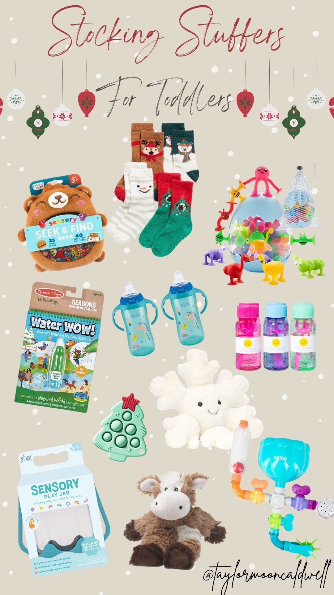 Looking for toddler stocking stuffer ideas that are cute, affordable, and actually keep little ones entertained? These are our FAVORITE toddler Christmas gifts, from sensory toys and bath toys to holiday socks, Water Wow books, pop-its, and must-have toddler cups. Perfect for toddler boys + toddler girls, ages 1–3! 🎄🧸

I rounded up all the best stocking stuffers for toddlers that fit easily in a stocking and keep them busy during the holidays.

#LTKSeasonal #LTKGiftGuide #LTKHoliday