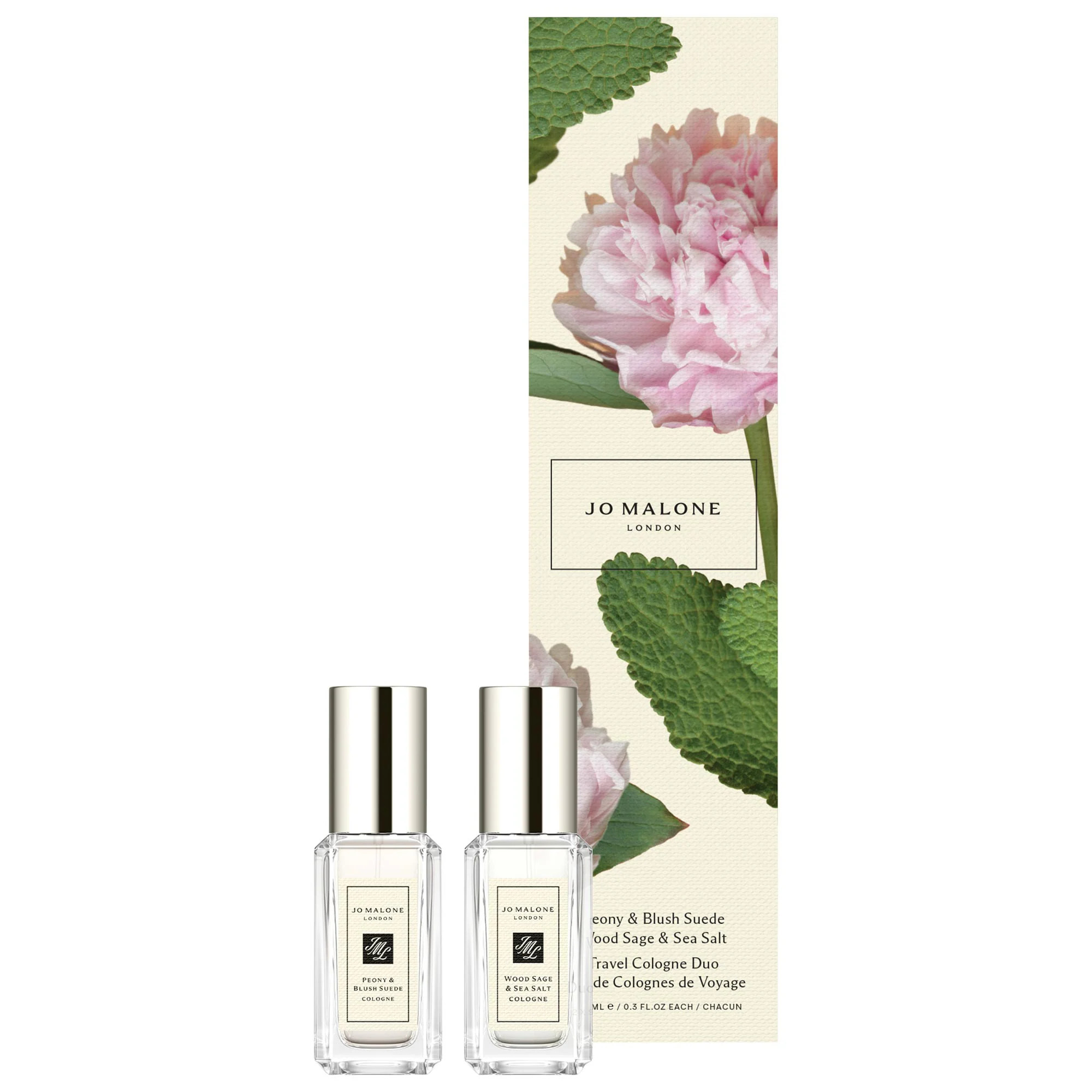Jo Malone London Wood Sage & Sea Salt/ Peony & Blush Suede Mini Set 2 x 0.3oz/9mL | Sephora (US)