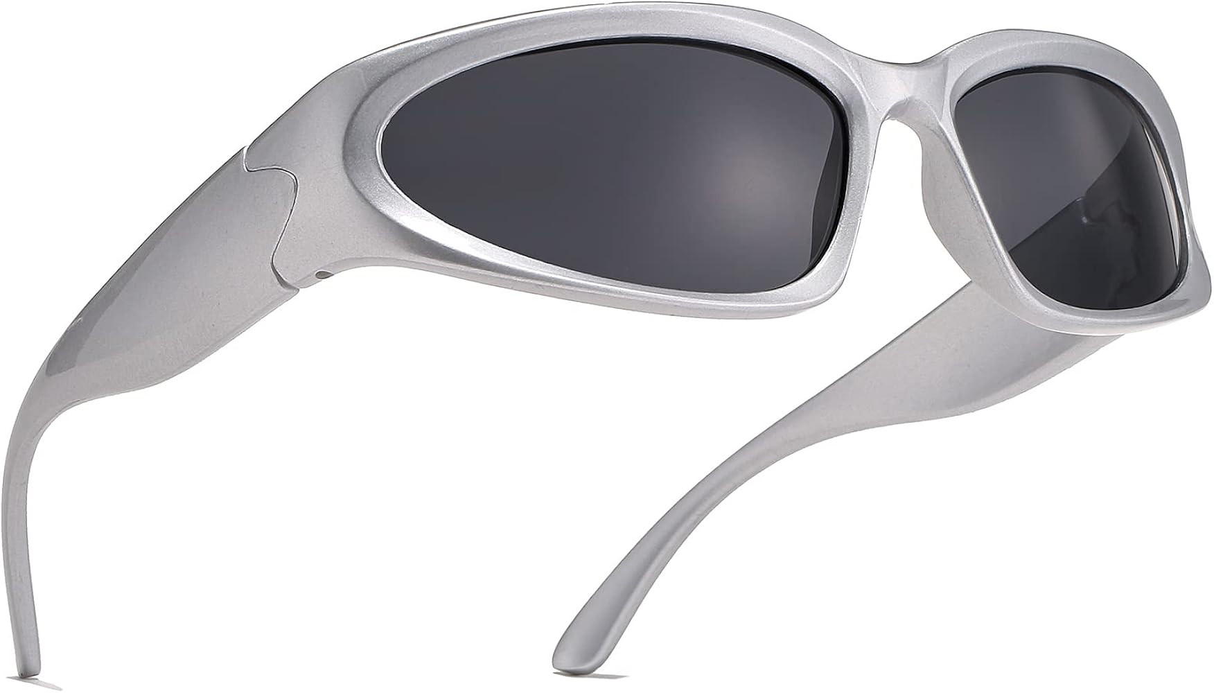 AIEYEZO Y2K Sunglasses Womens Mens Wrap Around Sports Sun Glasses Fashion Oval Thick Frame Ladies... | Amazon (US)