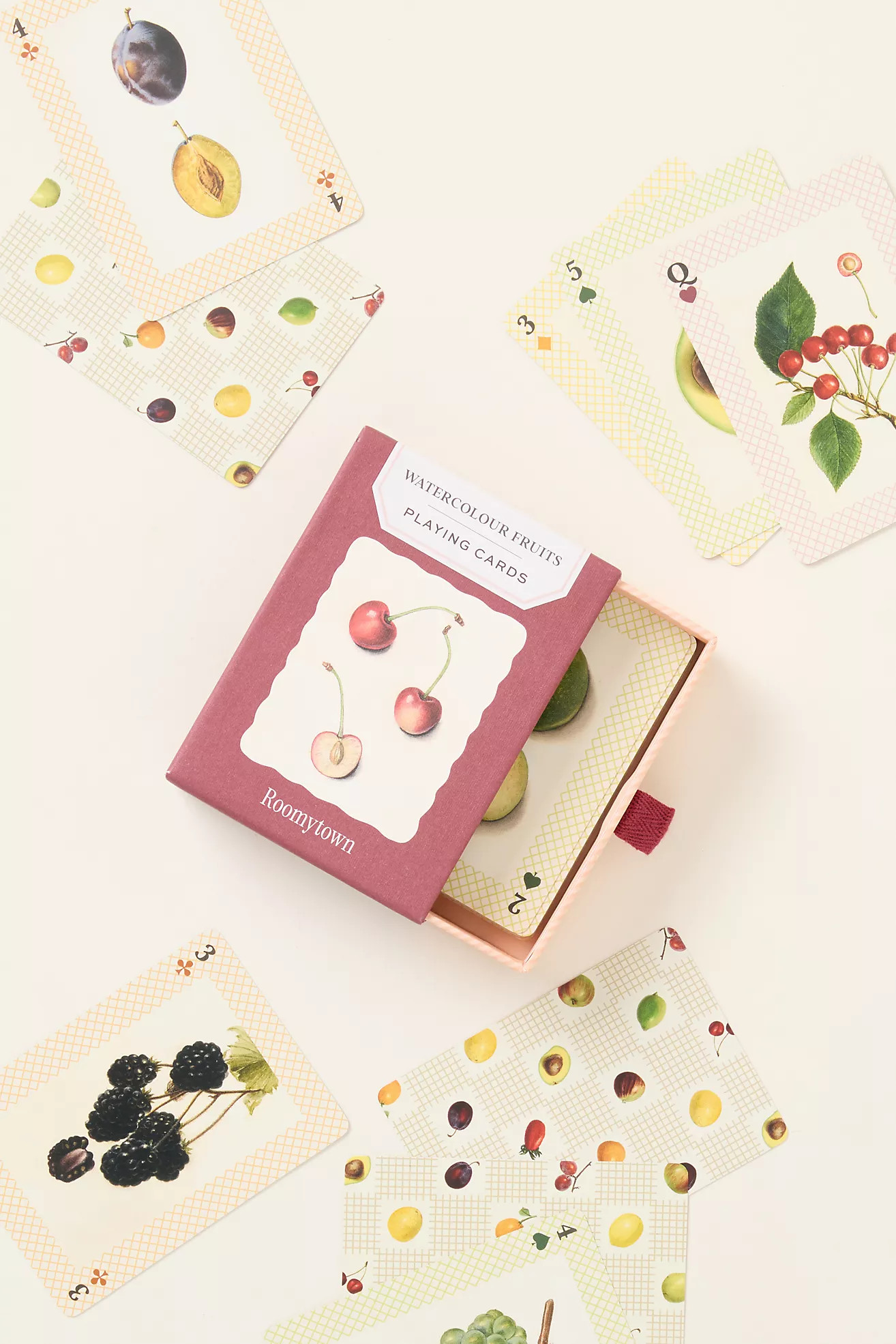 Roomytown Watercolor Playing Cards | Anthropologie (US)