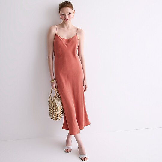 Gwyneth cupro slip dress | J. Crew US