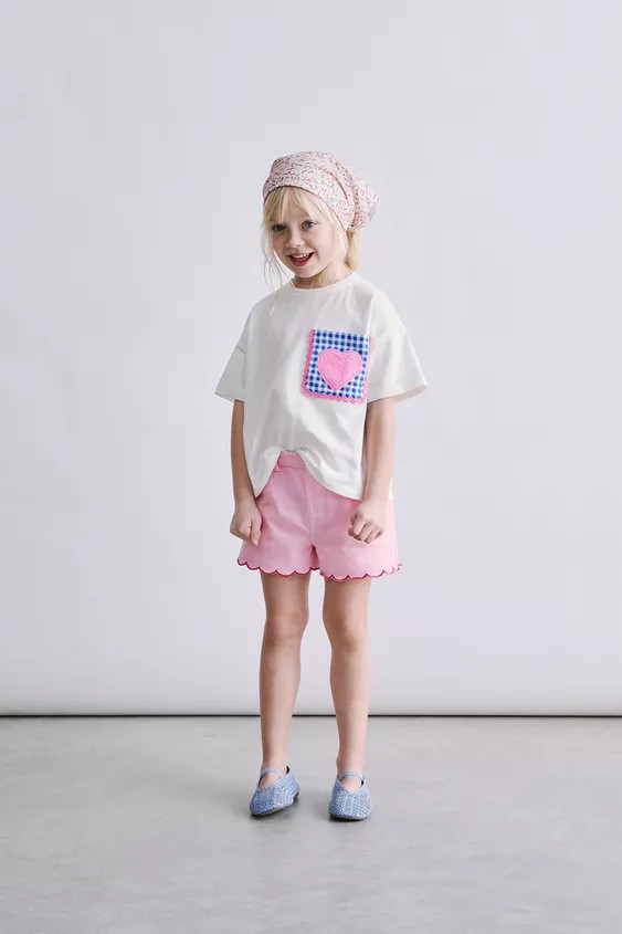 MOM FIT TWILL BERMUDA SHORTS WITH WAVY HEM | Zara UK