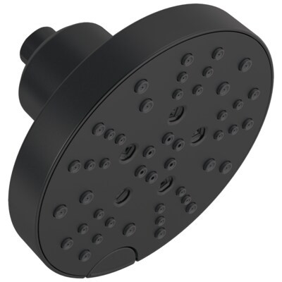 Delta Universal Showering Components Matte Black 5-Spray Shower Head 1.75-GPM (6.6-LPM) Lowes.com | Lowe's