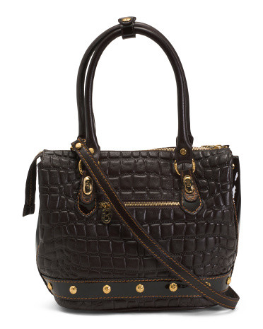 Made In Italy Leather Tote | TJ Maxx