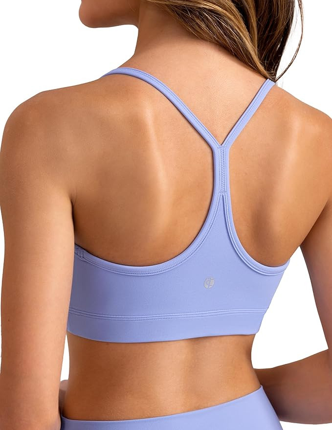 Colorfulkoala Women's Dreamlux Y Back Sports Bra Low Impact Padded Workout Top with Built in Bra ... | Amazon (US)