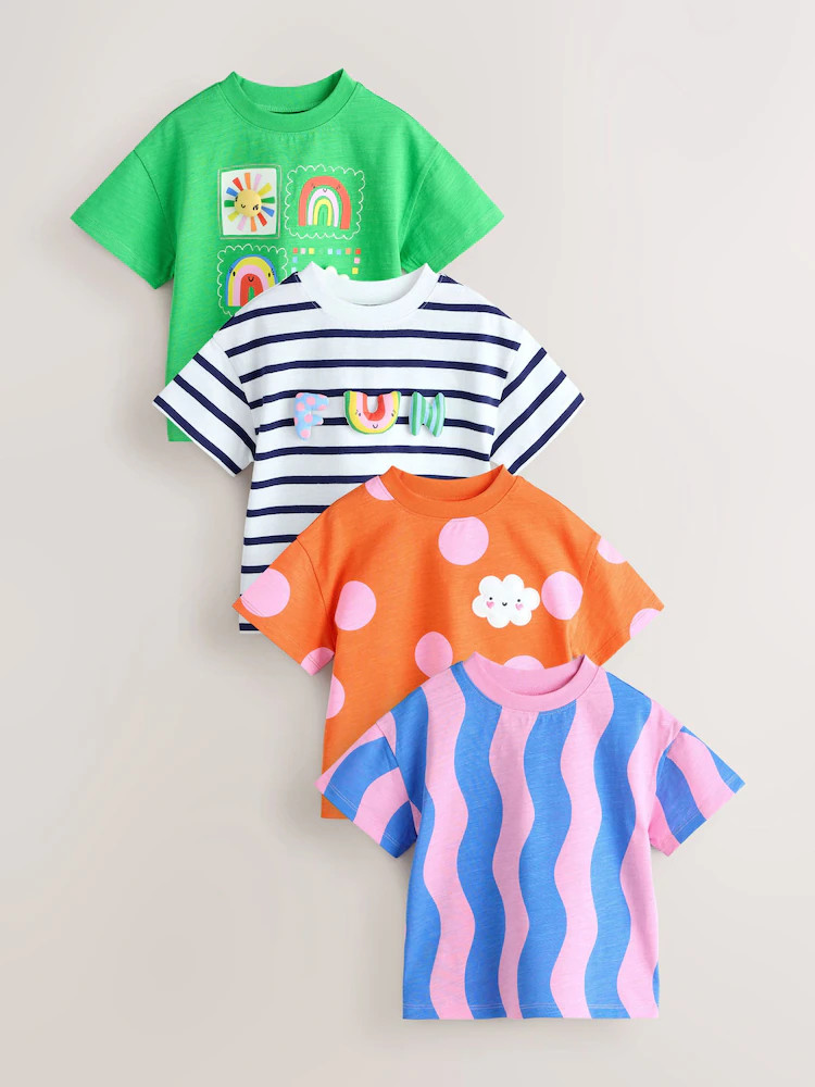 Rainbow T-Shirts 4 Pack (3mths-7yrs) | Next US