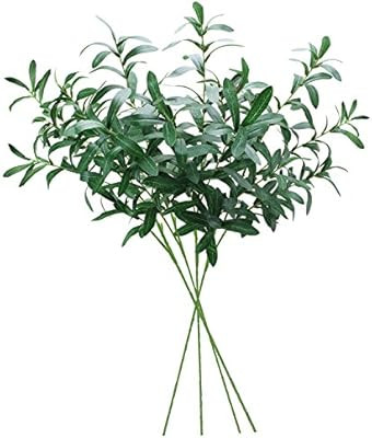 Sunm boutique 4 Pcs Artificial Artificial Olive Branch Greenery Leaves Garland for Wedding Party ... | Amazon (US)