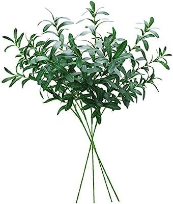 Sunm boutique 4 Pcs Artificial Artificial Olive Branch Greenery Leaves Garland for Wedding Party ... | Amazon (US)