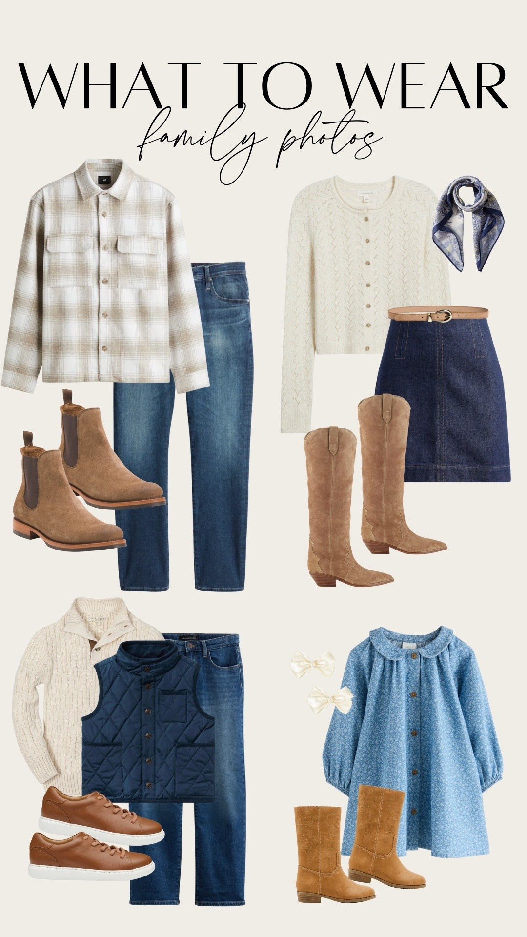 What to wear for Fall family photos!  Family matching outfits for fall photo sessions, family picture outfits 

#LTKStyleTip #LTKSeasonal #LTKFamily