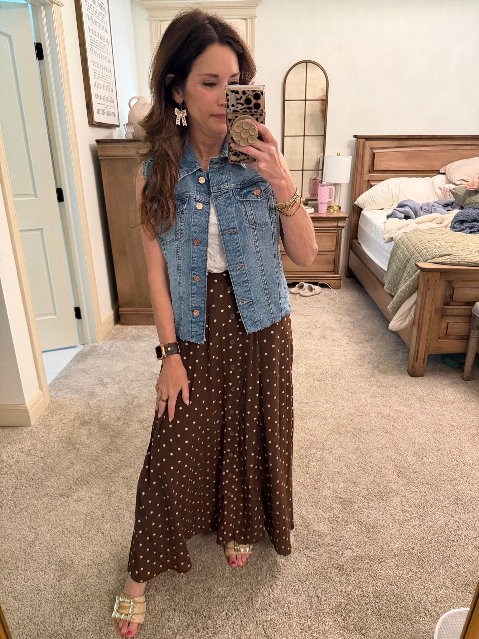 Polka dots for Mother’s Day 🤎🤍🤎 skirt even has pockets  👏￼

#LTKmomlife #LTKgrwm #LTKMothersDay