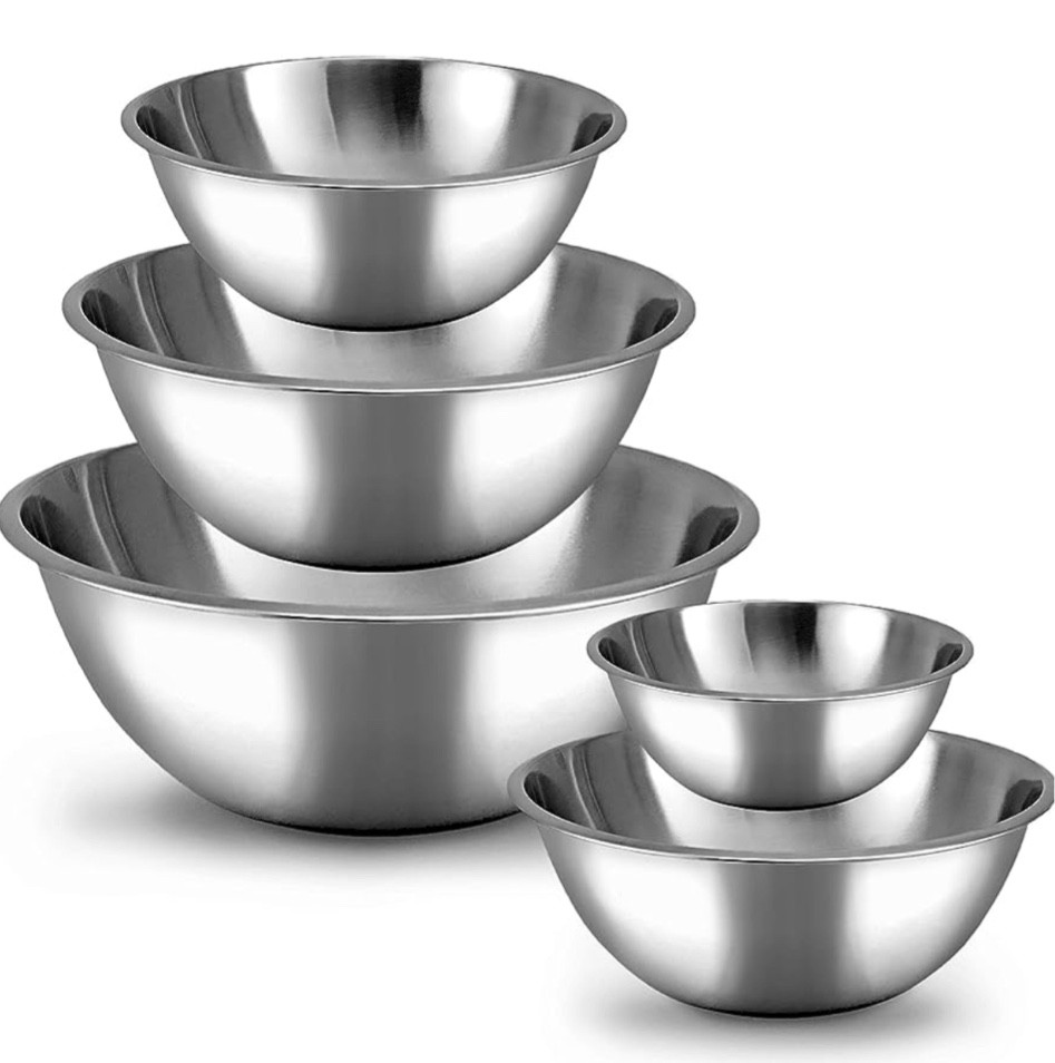Stainless Steel Mixing Bowls

Amazon Finds, Baking, Registry, Meal prepping 

#LTKxPrime #LTKhome #LTKGiftGuide