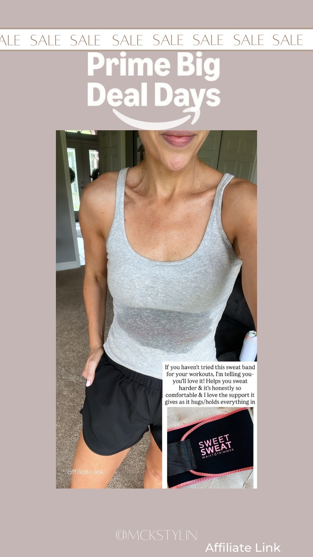30% off!!! 
If you haven't tried this sweat band for your workouts, I'm telling you-you'll love it! Helps you sweat harder & it's honestly so
comfortable & I love the support it gives as it hugs/holds everything in

#LTKFindsUnder50 #LTKActive #LTKSaleAlert