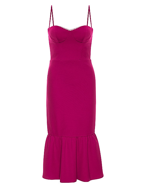 Katie May Soraya Peplum Midi-Dress | Saks Fifth Avenue