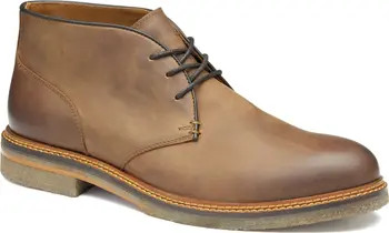 Johnston & Murphy Calder Chukka Boot in Black Tumbled Full Grain at Nordstrom, Size 11 | Nordstrom