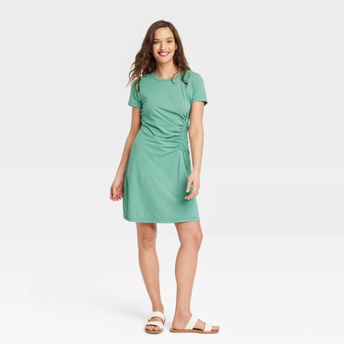 Women S Short Sleeve Ruched Knit Curated On Ltk