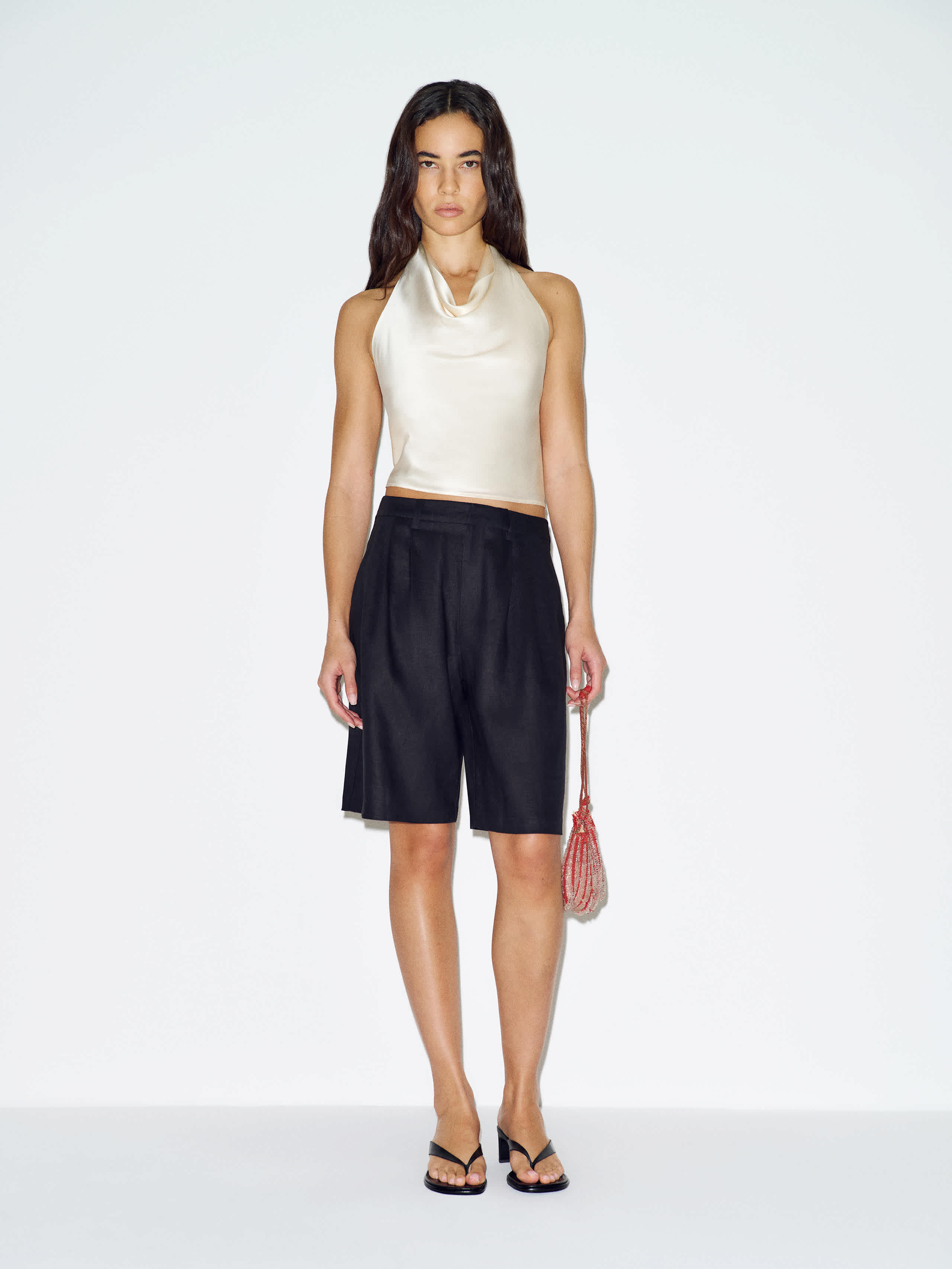 Reformation Drew Linen Short Black 10 | Reformation (Global)