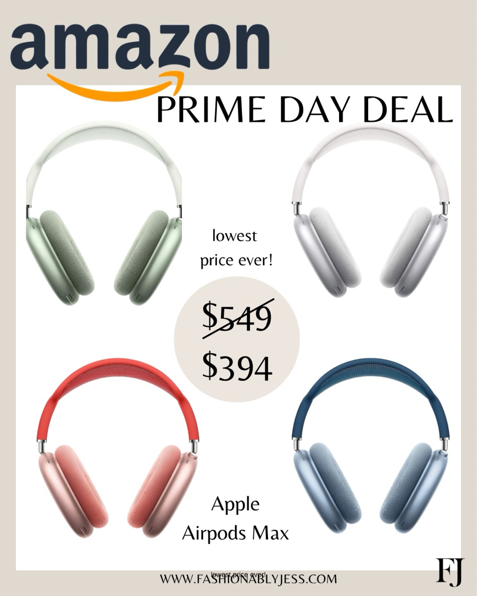 🚨🚨Apple AirPod Max!!! Lowest price you’ll ever see! Shop this amazing prime deal before prime day is over!! 

#LTKSaleAlert