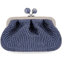 Max Mara Weekend Pasticcino Palmas Small Blue Clutch | Balardi (US & Canada)