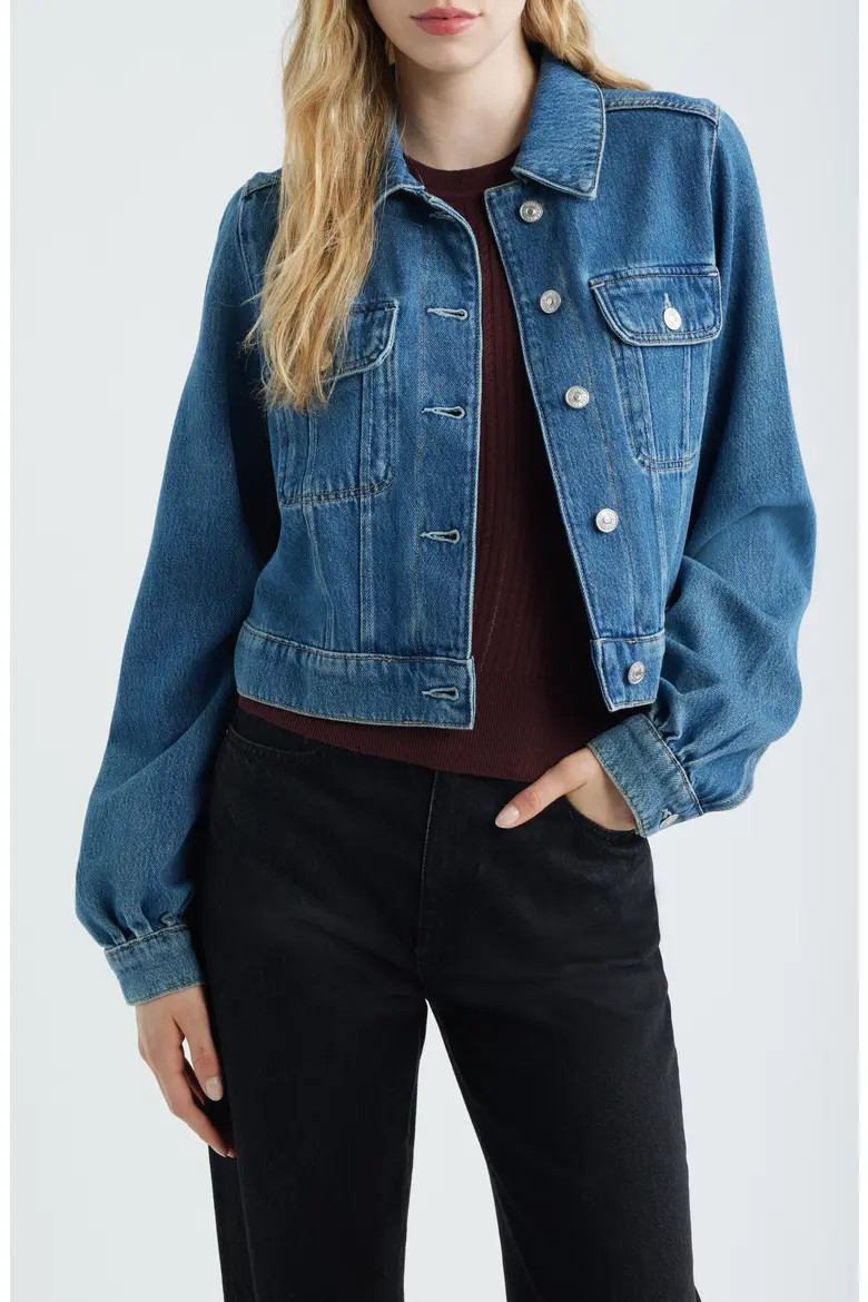 Pacey Crop Denim Jacket (Women) | Nordstrom | Nordstrom