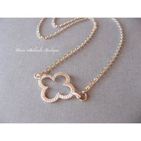 Tiny Silver Clover Necklace, Flower Delicate, Minimal, Casual | Etsy (US)